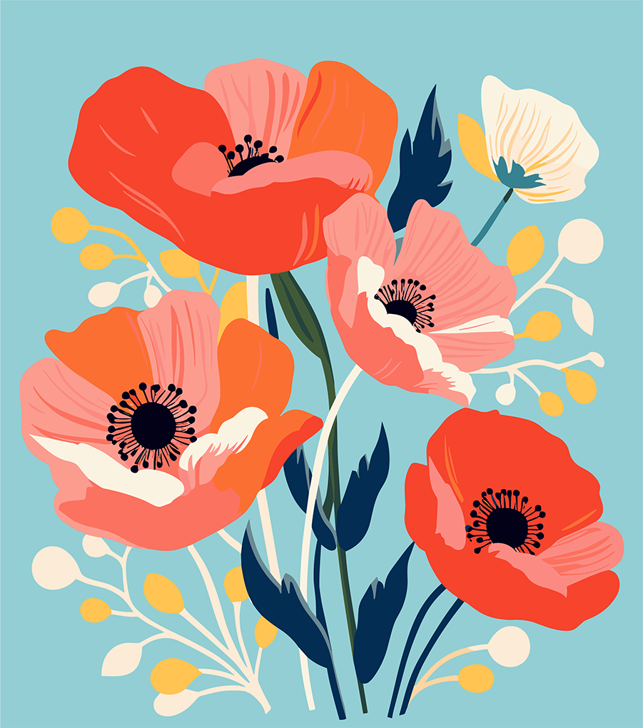 Birth Month Flower Poppy August