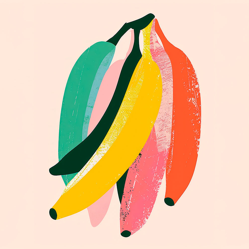 Colorful Banana Illustration