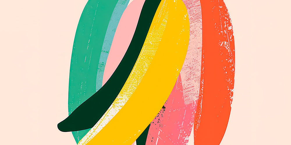 Colorful Banana Illustration